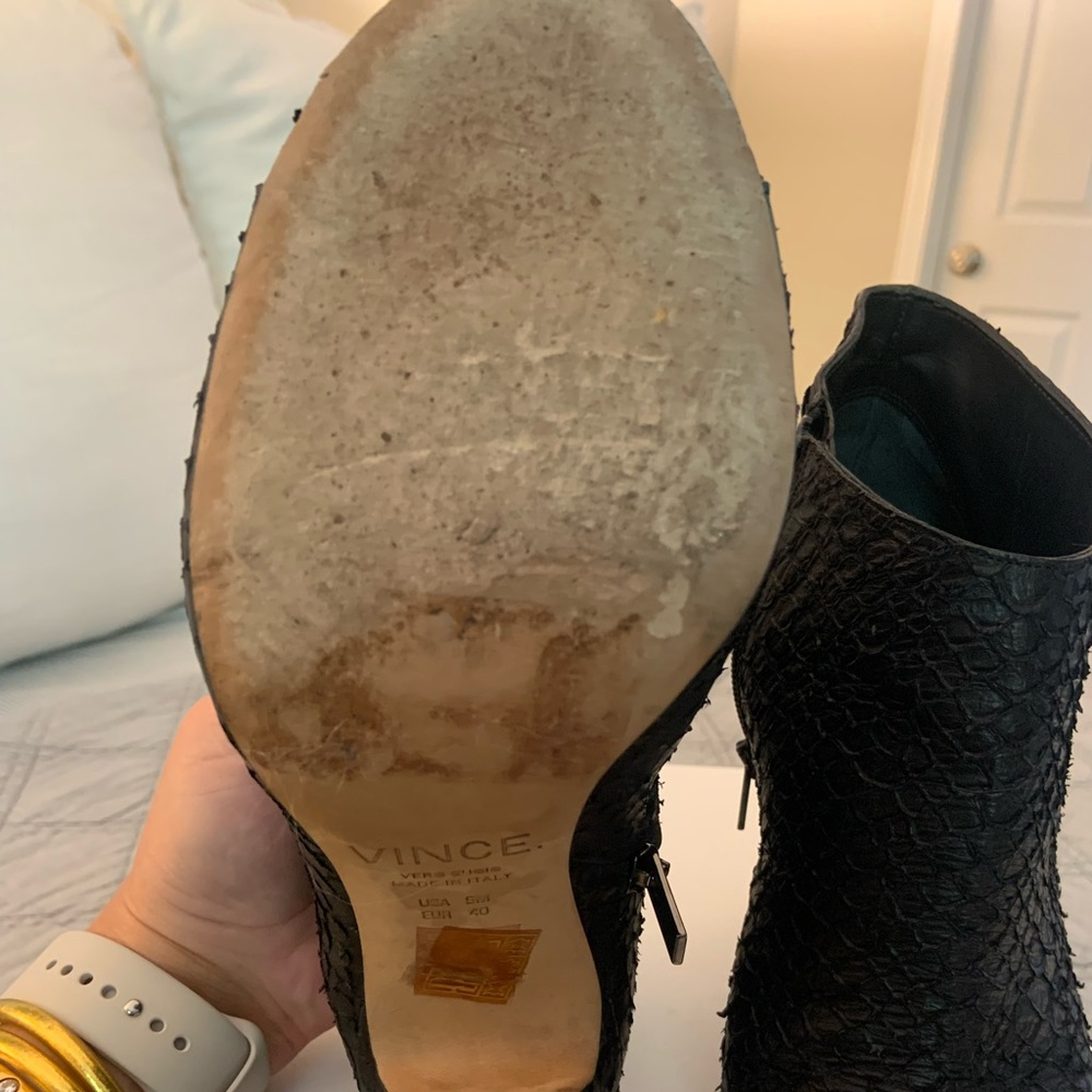 Vince Sierra Bootie In Black Python Size 9 - image 5